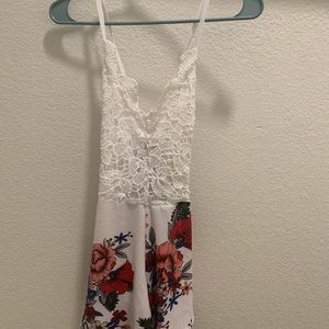 Cute lacy, floral jumper